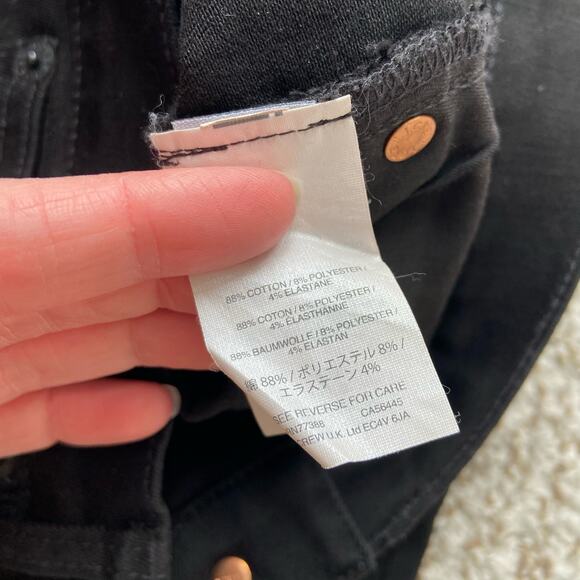 J. Crew Billie Demi Boot Crop Black Jeans 27 - Picture 5 of 9